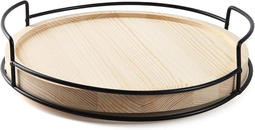 10" Wooden Lazy Susan,Round Wooden Lazy Susan Organization for Dining Table,Storage for Dining Table,Home Decor,Spices Organizer,1PC-Ruum Studio Home