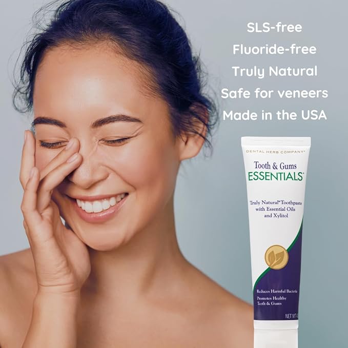 Dental Herb Company - Essentials Toothpaste - Truly Natural Fluoride-Free and SLS-Free - Superior Defense Against Bleeding and Irritated Gums, Dry Mouth, and Mouth sores. (4 oz.)-Ruum Studio Home