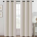 H.VERSAILTEX Blackout Curtains for Bedroom Thermal Insulated Room Darkening Living Room Curtains 84 Inch Long Grommet Privacy Protection Window Curtain Panels/Drapes for Nursery, 2 Panels, Fog-Ruum Studio Home