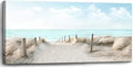 Large Canvas Wall Art Sky Beach Painting Picture Print on Canvas Framed Wall Art for Living Room Wall Decor for Bedroom Modern Coastal Landscape Room Decorations Artwork Size 60x30 Ready to Hang-Ruum Studio Home