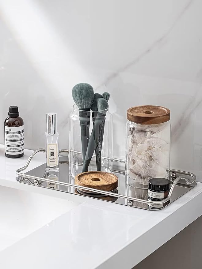 Kanwone Glass Storage Containers Set of 6, 28 Ounce Airtight Food Storage Containers with Bamboo lids, Clear Glass Jars for Pantry, kitchen, Flour, Sugar, Tea, Coffee, Snack, Cookies, Spice and Herbs-Ruum Studio Home