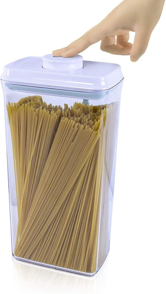 BopTop (1pc - Spaghetti/Cereal) Airtight Food Storage Container – Mechanical Silicone Seal Canister - BPA-Free - 3.3Qt-Ruum Studio Home