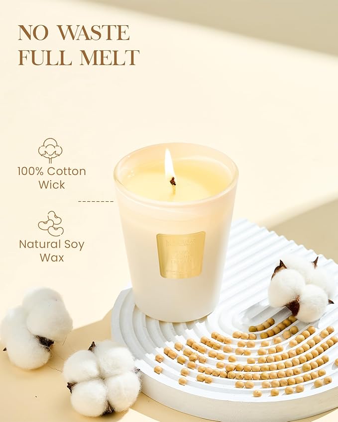 M&SENSE Puffy Cloud Dream Scented Candle Home Decor, Natural Soy Wax,4.1oz 60 Hours Long Lasting Slow Burning, Aromatherapy Candle for Stress Relief-Ruum Studio Home