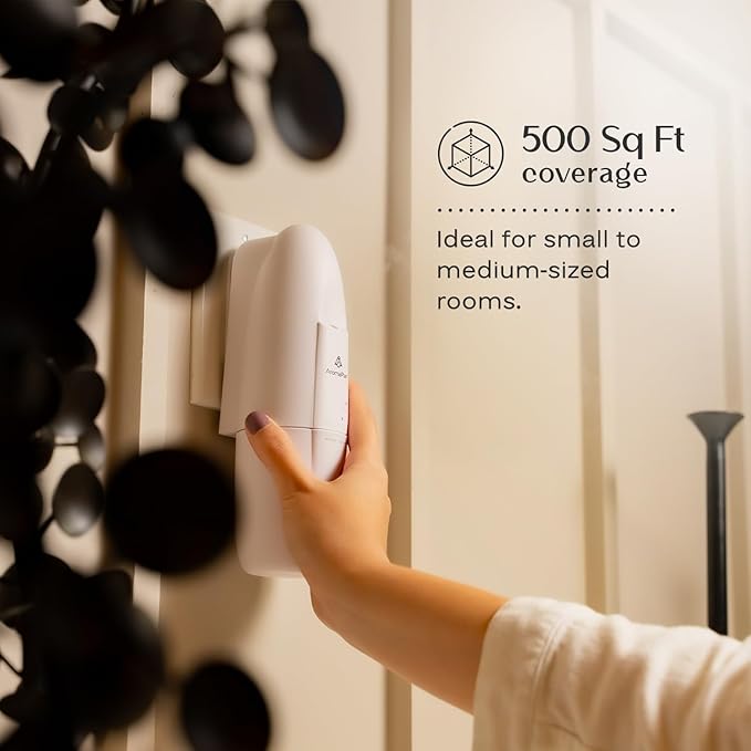 AromaPlan Authentic 2025 Upgraded Plug in Waterless Diffuser (2 Fragrances Included)-Cold Air & Nanotechnology Diffusers for Home & Office- Silent Wall Diffuser Plug in (2 Devices +2 Scents)-Ruum Studio Home