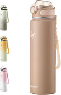 Enerbone 32 oz Insulated Water Bottle, Stainless Steel Bottle with Carrying Strap, Double-Wall Vacuum Insulation Design, Leakproof Sports Bottle with Straw, Keep Drinks Cold or Hot for Hours-Ruum Studio Home