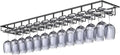 Xverycan Wine Glass Rack Under Cabinet, 12 Row Extreme Large Stemware Hanger, Metal Wine Goblet Holder, DIY Bar Glass Storage Rack for Bar Counter, Kitchen, Screws Included-Ruum Studio Home