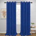 Easy-Going Blackout Curtains for Bedroom, Solid Thermal Insulated Grommet and Noise Reduction Window Drapes, Room Darkening Curtains for Living Room, 2 Panels (52x108 in,Classic Blue)-Ruum Studio Home