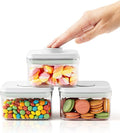 0.6 Qt Pop Containers - 3 Pack Mini Travel Snack Container, BPA Free Food Storage Canisters with Lids, Small Freezer Containers Candy Jar Plastic 520ml*3-Ruum Studio Home