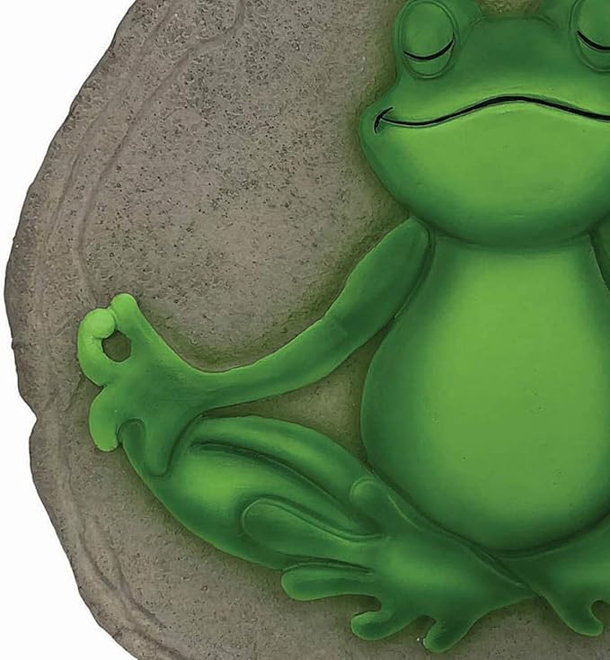 Spoontiques - Garden Décor - Yoga Frog Stepping Stone - Decorative Stone for Garden-Ruum Studio Home