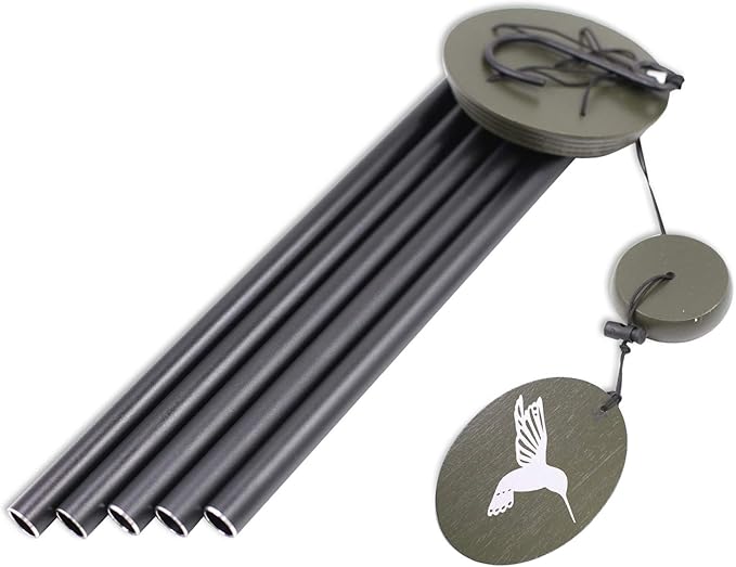 Hummingbird Outdoor Wind Chimes for Outside - 33" Tall, Tuned Melody, Memorial Gift for Mom/Grandma, Weather-Resistant, Perfect Decoration for Patio, Garden, Yard & Indoors-Ruum Studio Home