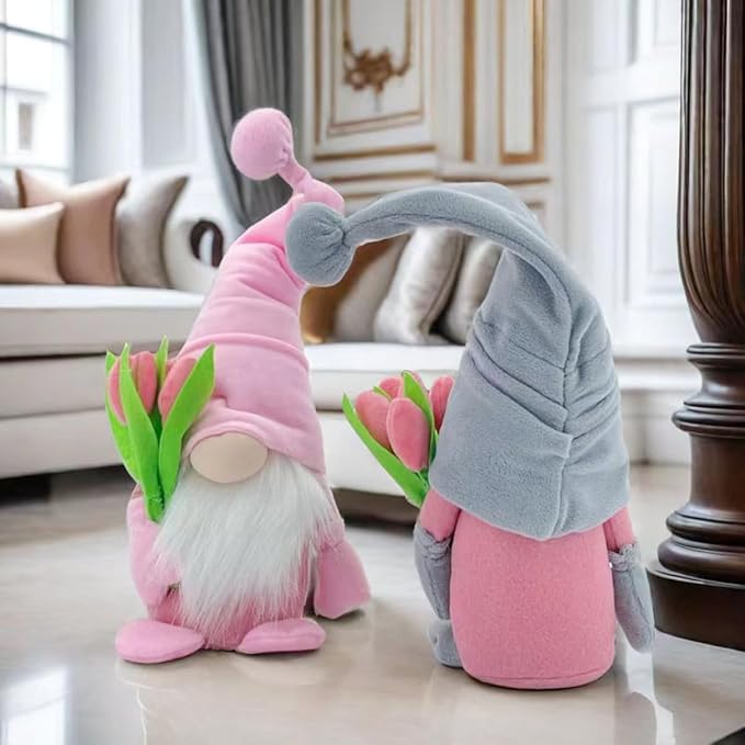 Fall Decoration for Home,15 inch Fall Gnomes Plush Decor for Tiered Tray, Thanksgiving Gnome Plush Doll Swedish Gnomes Gifts Autumn Table Decoration Home Tabletop Elf Doll,Grey-Ruum Studio Home