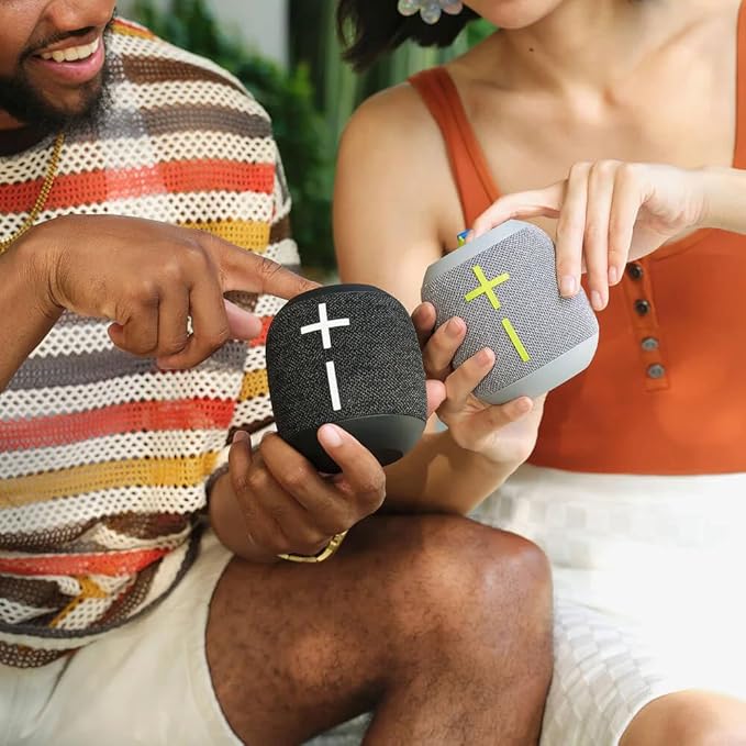 Ultimate Ears WONDERBOOM 4 Waterproof Bluetooth Outdoor Speakers with Big Bass & 360-Degree Sound, Dustproof Floating Wireless Speaker, 131ft Range - Black-Ruum Studio Home