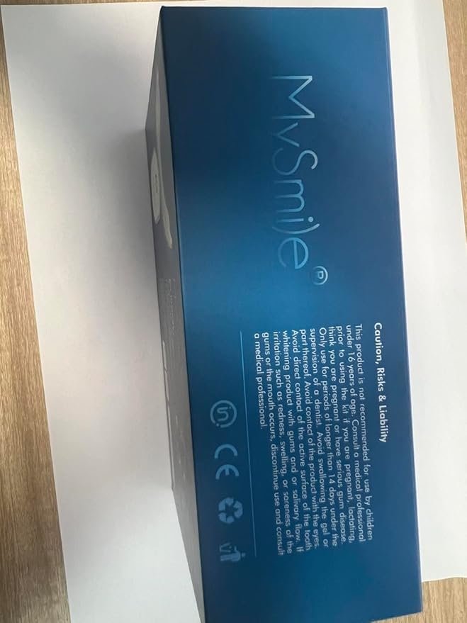 MySmile Teeth Whitening Kit for Sensitive Teeth with LED Light, 10 Min Non-Sensitive Fast Tooth Whitener, 3 Carbamide Peroxide Whitening Gel, Powerful Formula, Enamel Safe-Ruum Studio Home