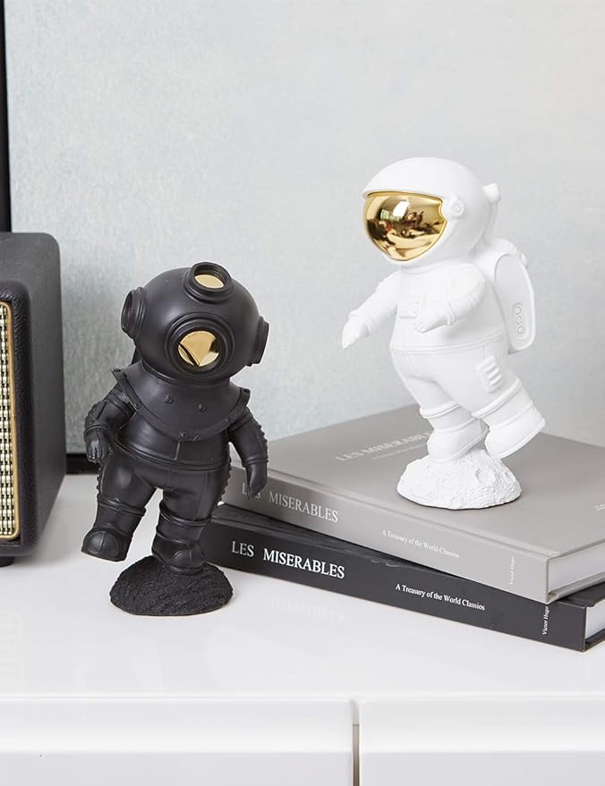 HAUCOZE Diver Figurine Decor Modern Statue Sculpture Table Centerpiece Polyresin 7.5 inch-Ruum Studio Home