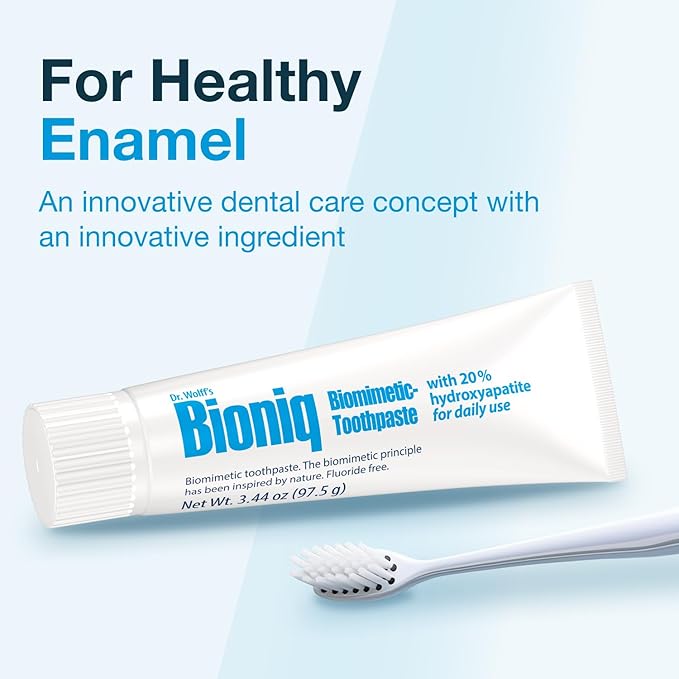 Bioniq Classic Biomimetic Toothpaste with 20 Percent Hydroxyapatite for Daily Use, 3.44 Ounce (Pack of 3)-Ruum Studio Home