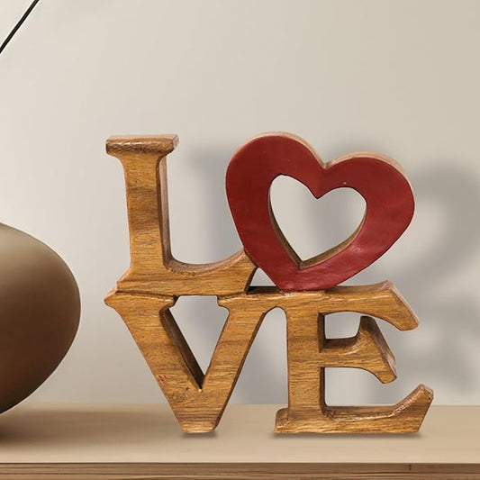 Decozen Gifts for Mom - Wooden Love Letters Sculpture - Mother's Day Birthday Gifts, Home, Office, Living Room, Shelf, Fireplace, Farmhouse, Tabletop, Boho and Mantle Decor - Mothers Day Decorations-Ruum Studio Home
