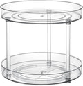 Clear Lazy Susan Organizer, Spice Rack Kitchen Cabinet Turntable, Pantry and Fridge Rotating Storage, Makeup Vanity for Skincare, Perfume, Cosmetic Dresser-Ruum Studio Home