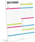 Bliss Collections Daily Planning Pad, To Do List Notebook - Undated Tear-Off Sheets Notepad - Work Calendar, Organizer, Scheduler for Goals, Tasks - Vibrant, 8.5" x 11", 50 Sheets-Ruum Studio Home