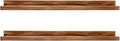 AZSKY 24" Floating Wall Ledge Shelf Wood Picutre Shelf Wall Mounted Nursery Kids Bookshelf Spice Rack Bathroom Storage Shelves Display Organizer Set of 2-Ruum Studio Home