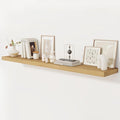 Fun Memories 72 Inch Floating Shelf, 12 Inch Deep Wall Shelf for Fireplace Mantel, Deep Storage Shelves for Home & Office, Wall Shelves with Invisible Bracket, Oak, Set of 1-Ruum Studio Home
