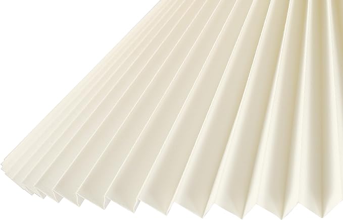 GLOBE Electric x Novogratz 61000043 62" Floor Lamp, Wood Toned, White Pleated Shade, Pivot Joint on Shade, On/Off Foot Switch, Black Cord, Modern Lighting for Living Room or Office-Ruum Studio Home