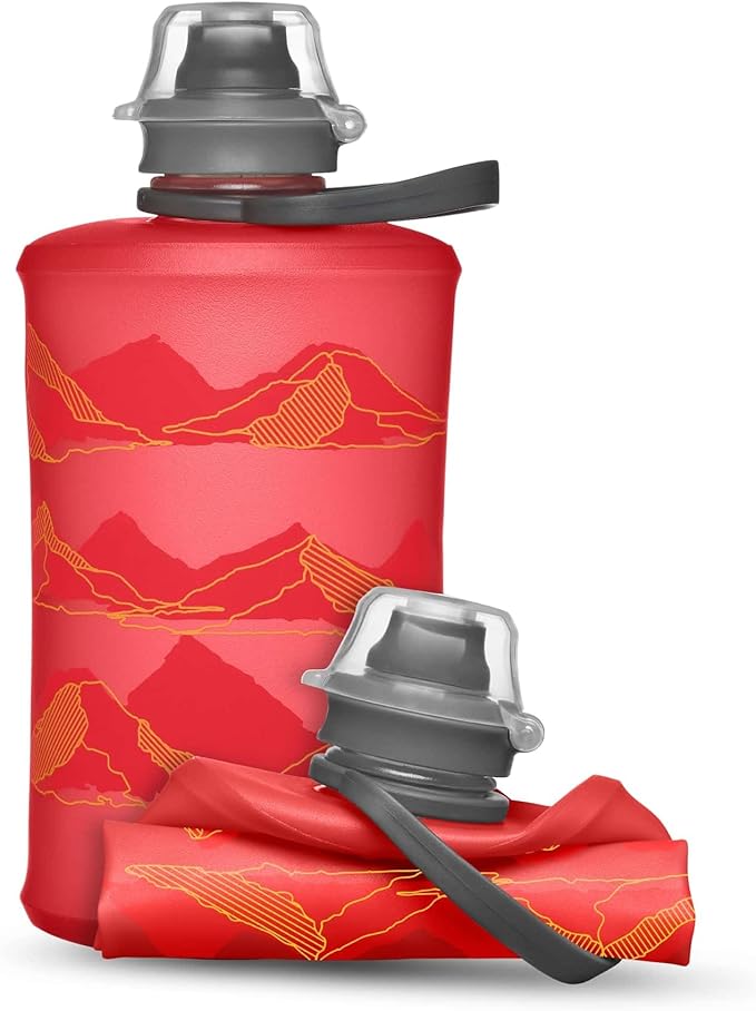 HydraPak Stow - Collapsible Backpacking Water Bottle (350ml, 500ml, 1L) - BPA Free, Ultra Light, Spill-Proof Twist Cap-Ruum Studio Home