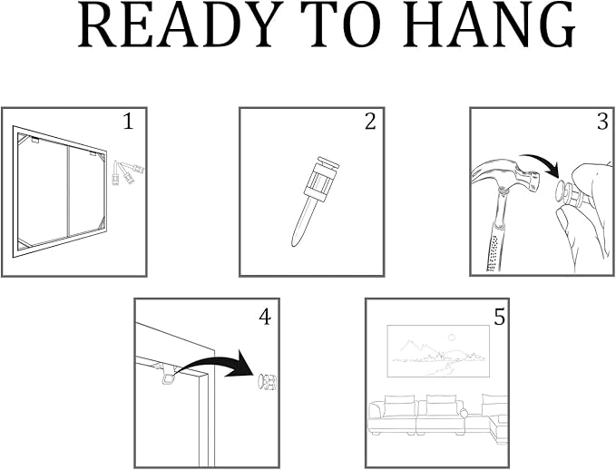 AJAZIKO Red Wall Art - Modern Framed Wall Art for Living Room - Red Tree Black and White Landscape Canvas Prints Posters & Prints for Home Office Bedroom Decorations - Large Wall Pictures 29×58IN-Ruum Studio Home