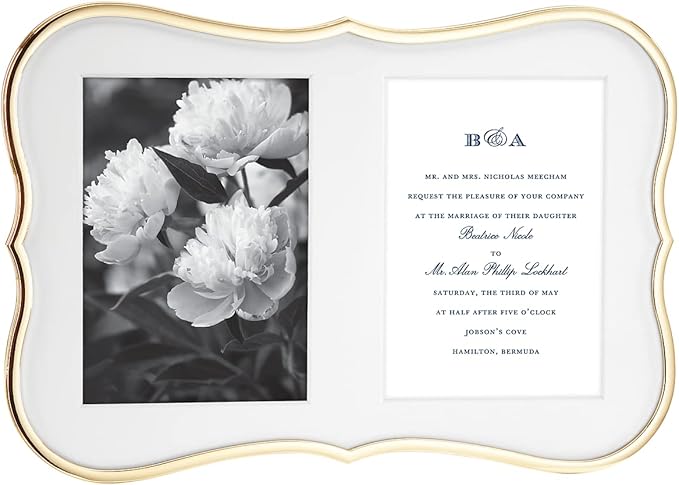 Kate Spade New York Gold Crown Point Double 5" X 7" Frame, 2.55 LB-Ruum Studio Home