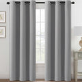 H.VERSAILTEX Blackout Curtains for Bedroom Thermal Insulated Room Darkening Living Room Curtains 84 Inch Long Grommet Privacy Protection Window Curtain Panels/Drapes for Nursery, 2 Panels, Dove Grey-Ruum Studio Home