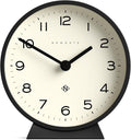 NEWGATE® M Mantel Echo Desk Clock | Modern Round Design | Black | Easy to Read Numbers | Contemporary Style for Desk, Table, Shelf or Bedside-Ruum Studio Home