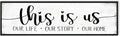 This Is Us Sign Wall Decor: Family Signs for Home Decor Living Room Wall Art Framed 16"x48"Large Farmhouse Rustic Home Sign Wall Decor Above Bed,Country Wall Plaques Hanging Master Bedroom Decor-Ruum Studio Home