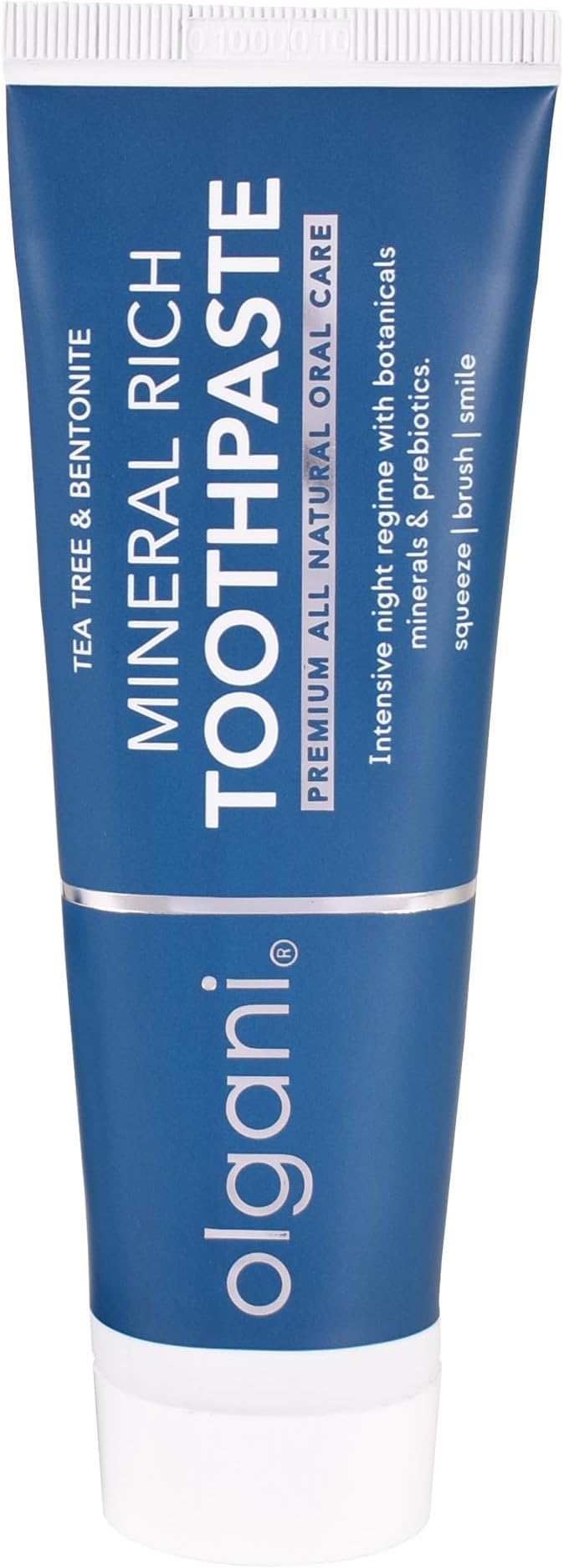 | Mineral Rich Toothpaste | Remineralizing Night-Time Formula with Bentonite Clay | Flouride-Free | Coconut Oil | Tea Tree & Peppermint | Safe for Kids | 2.53 Fl.Oz-Ruum Studio Home