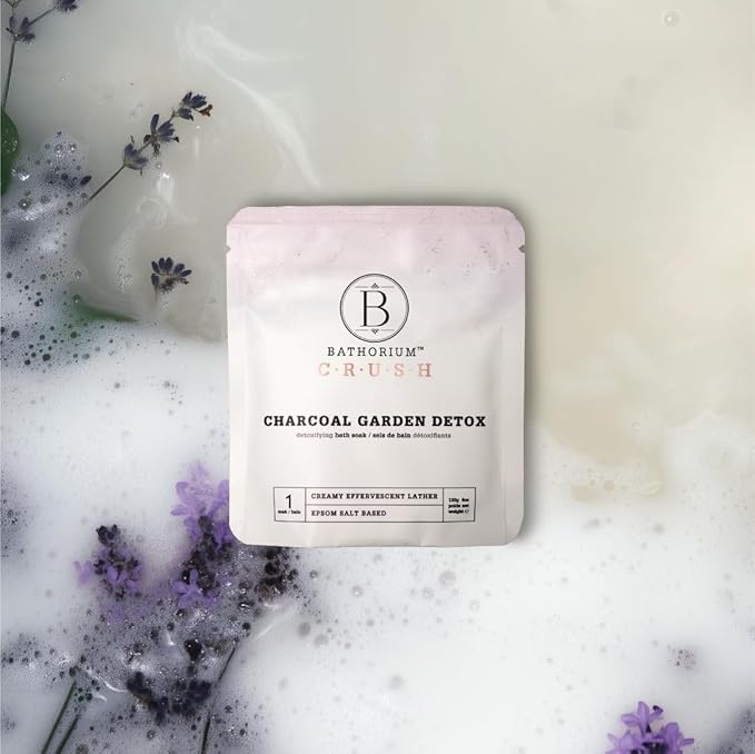 Bathorium Crush 8-Pack Signature Discovery Set, Luxury Bath Soaks, Dead Sea Salt, Epsom Salt, pH Balanced for Women, Gift Set, Each Soak is 4 oz-Ruum Studio Home