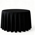Surmente Black Tablecloth for Round Tables, 120-inch Round Table Cloths for Weddings, Banquets, or Restaurants-Ruum Studio Home