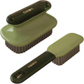 Laundry Stain Brush Household Scrub Brush Laundry Brush for Stain Removal,Soft Bristle Brush 2 Pack Stain Brush for Clothes Scrubbing Bathroom Cleaning Brush,Easy to Hold (Green)-Ruum Studio Home