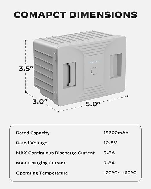 Silonn 168 Wh Detachable Battery for 12 Volt RV Ice Maker, Specially Equipped SLIM39 Series Portable Ice Maker (Adapter not Included)-Ruum Studio Home