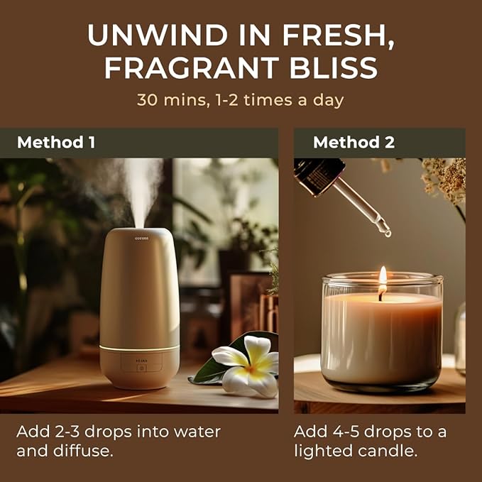 Gya Labs Frangipani Essential Oil for Diffuser - 0.34 Fl Oz - 100% Pure Natural Frangipani Oil for Skin, Face, Aromatherapy & Candle Making Scent-Ruum Studio Home