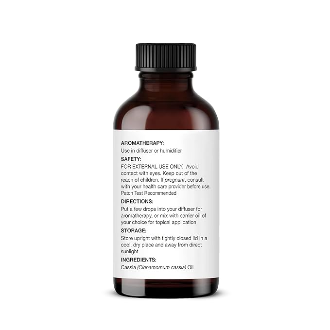 Majestic Pure Cassia Essential Oil with Glass Dropper - 1 Fl Oz - 100% Pure and Natural Cassia Oil - Premium Grade Essential Oils for Diffuser, Aromatherapy, Soap and Candle Making-Ruum Studio Home