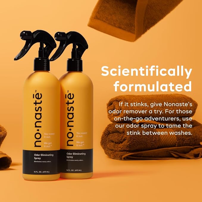 Nonaste Odor Eliminating Spray - 16 Fl Oz (Pack of 1) - Shoe & Yoga Mat Spray, Boxing Glove Deodorizer, Gym Bag Deodorizer, Fabric Odor Eliminator - No Washing Needed-Ruum Studio Home