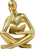 Bookshelf Decor Thinker Statue - Abstract Style Thinker Sculptures Modern Aesthetic Figurine Decoration Statues for Home Decor-Zuo Si-Gold-Ruum Studio Home