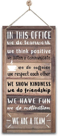 We Are A Team Office Signs Decor, Hanging Wood Sign Office Decoration, Motivational Quotes Wall Décor, Human Resources Offices Wall Decoration, Team Gift, Gift for Leader-Ruum Studio Home
