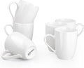 GBHOME 16oz Coffee Mugs Set of 6, Large Ceramic Coffee Mugs for Man, Woman, Dad, Mom, Modern Coffee Mugs Set with handle for Tea/Latte/Cappuccino/Milk/Cocoa. Dishwasher&Microwave Safe,White-Ruum Studio Home