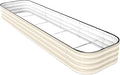 DaisyVibe Raised Garden Bed Kit, Planter Raised Garden Boxes Outdoor, Oval Large Metal Raised Garden Beds for Vegetables Flowers (White, 8ftx2ftx1ft)-Ruum Studio Home