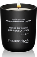M&SENSE Natural Soy Candle| Espresso Love | 5.3 oz | Minimalist Scented Candle for Relaxation, Gifting, Home Décor | for Bedroom, Office, Party Small-Ruum Studio Home