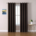 ChrisDowa Blackout Curtains 108 Inches Long 2 Panels Set for Living Room, Grommet Thermal Insulated Room Darkening Curtains for Bedroom (Brown, 52 x 108 Inch)-Ruum Studio Home