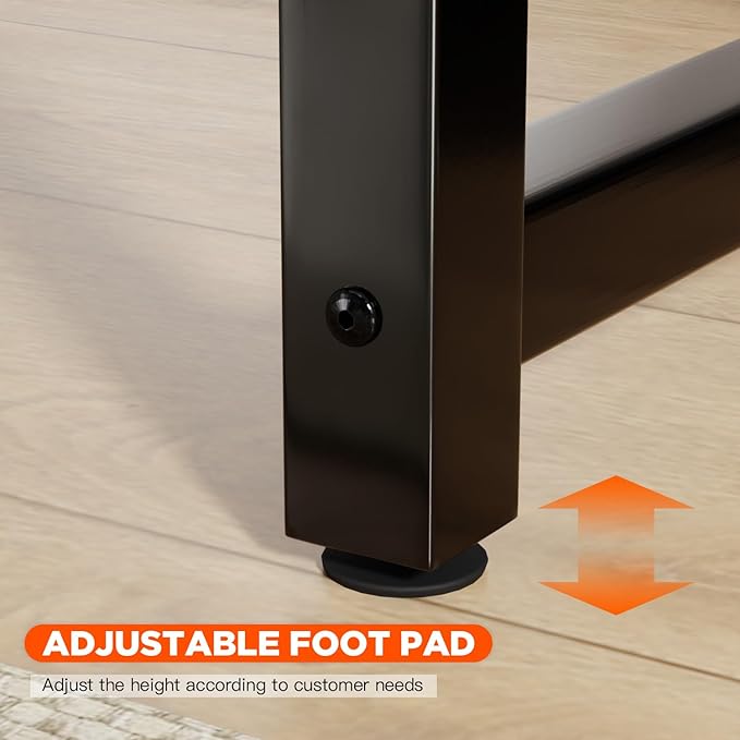 PayLessHere | 32 Inch Computer Desk | Brown | Office Desk with Metal Frame, Adjustable Feet | Water-Resistant, Scratchproof Surface | Sturdy Writing Table for Home Office or Study | Pack of 2-Ruum Studio Home