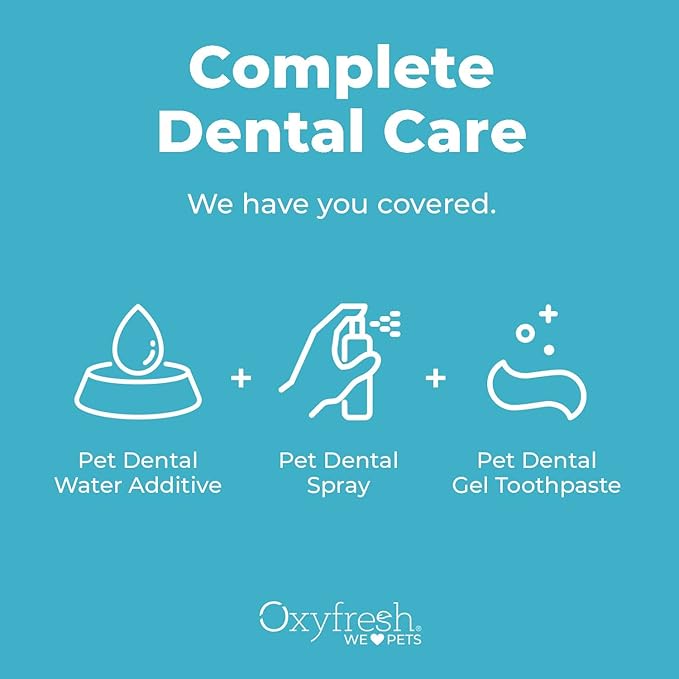 Oxyfresh Advanced Pet Dental Spray – Instant Dog and Cat Fresh Breath: Easiest No Brushing Pet Dental Solution for Dogs and Cats – Best Way to Fight Plaque, Keep Teeth & Gums Healthy, 8oz.-Ruum Studio Home