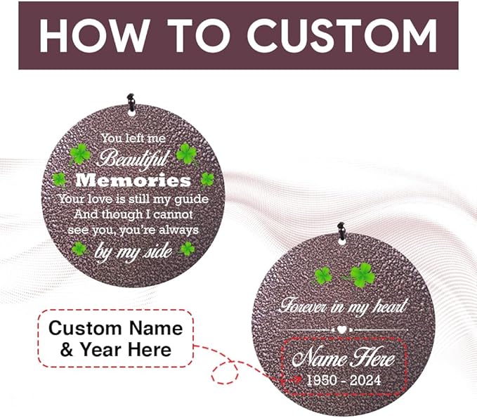 Personalized Memorial Wind Chime, Sympathy Wind Chimes for Loss of Loved One, Bereavement & in Memory Wind Chimes, Sympathy Gifts in Memory of Father, Mother or a Loved One-Ruum Studio Home