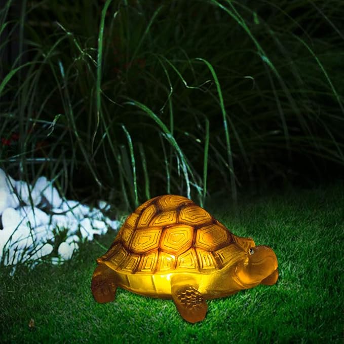 Solar Turtle Lights Deck Decorative Lighting Statue Lawn Patio Backyard Outdoor Garden Decoration Housewarming Gift-Ruum Studio Home