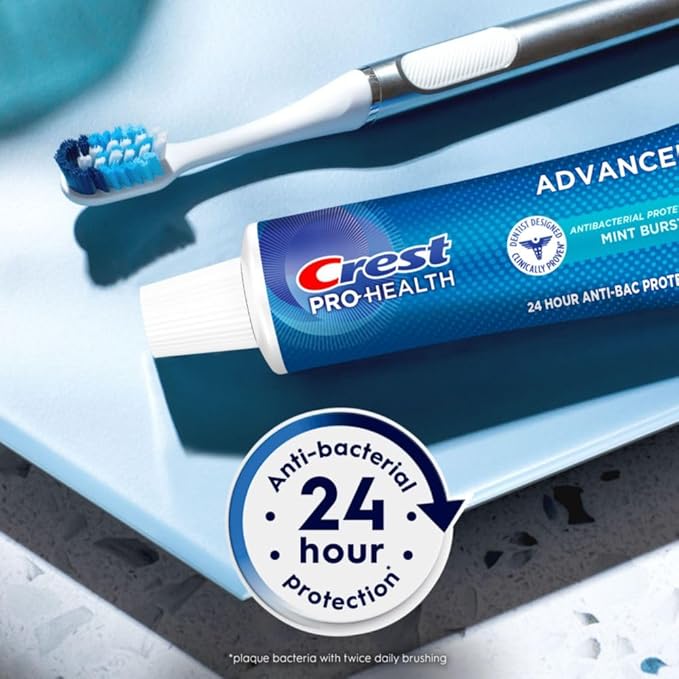 Crest Pro-Health Advanced Antibacterial Protection Toothpaste - Pack of 4, 5 Oz Tubes-Ruum Studio Home
